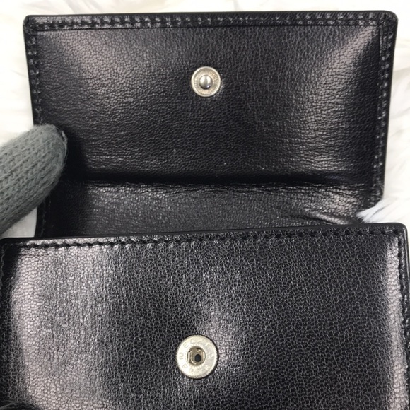 GUCCI LEATHER 6 KEY & CARD HOLDER BLK EUC - Picture 12 of 12